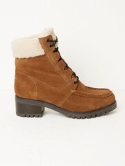 FatFace Brown Tory Apron Ankle Heel Boots - Image 1 of 4