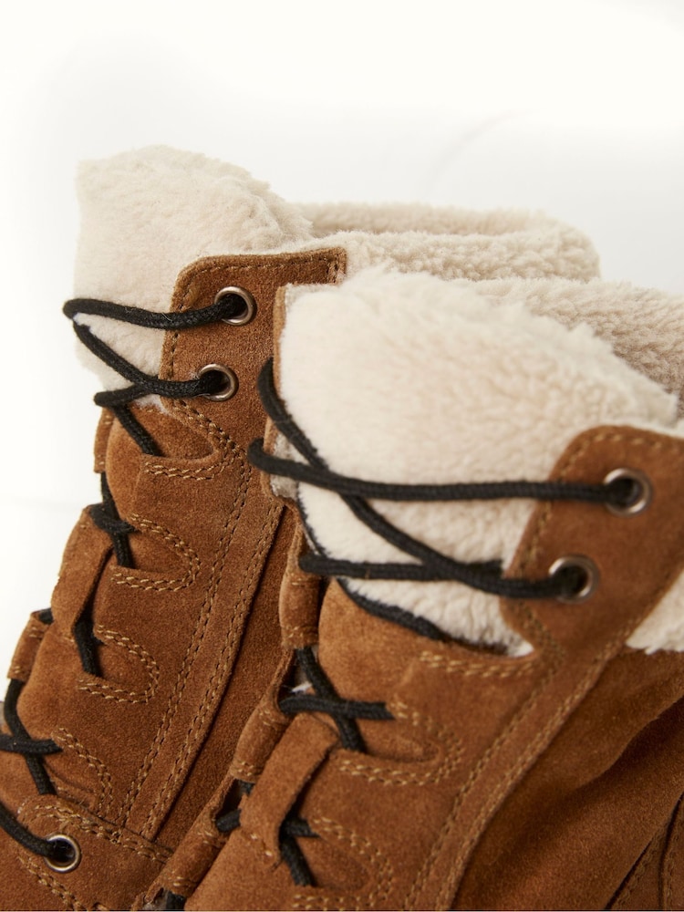 FatFace Brown Tory Apron Ankle Heel Boots - Image 4 of 4