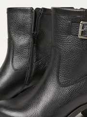 FatFace Black Hollie Midheight Heel Boots - Image 4 of 4