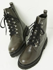 FatFace Green Aureilia Ankle Hiker Boots - Image 2 of 5