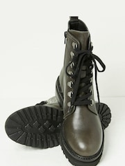 FatFace Green Aureilia Ankle Hiker Boots - Image 3 of 5