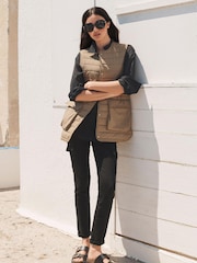 Neutral Quilted Gilet - Image 1 of 6