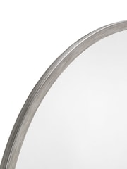 Julian Bowen Pewter Grey Octave Round Wall Mirror - Image 2 of 2