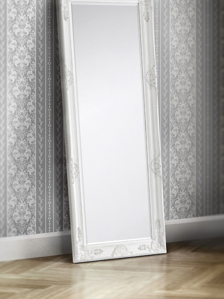 Julian Bowen White Palais Lean-To Dress Mirror - Image 1 of 2