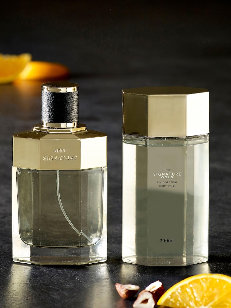 Signature Gold 100ml Eau De Toilette And 200ml Body Wash Gift Set - Image 2 of 5