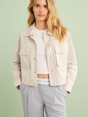 Creme - Jacke aus Baumwolle - Bild 1 von 1