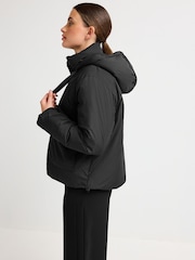 Black Short Padded Jacket - Image 3 of 6