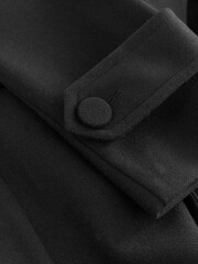 Black Belted Long Coat - Image 6 of 6