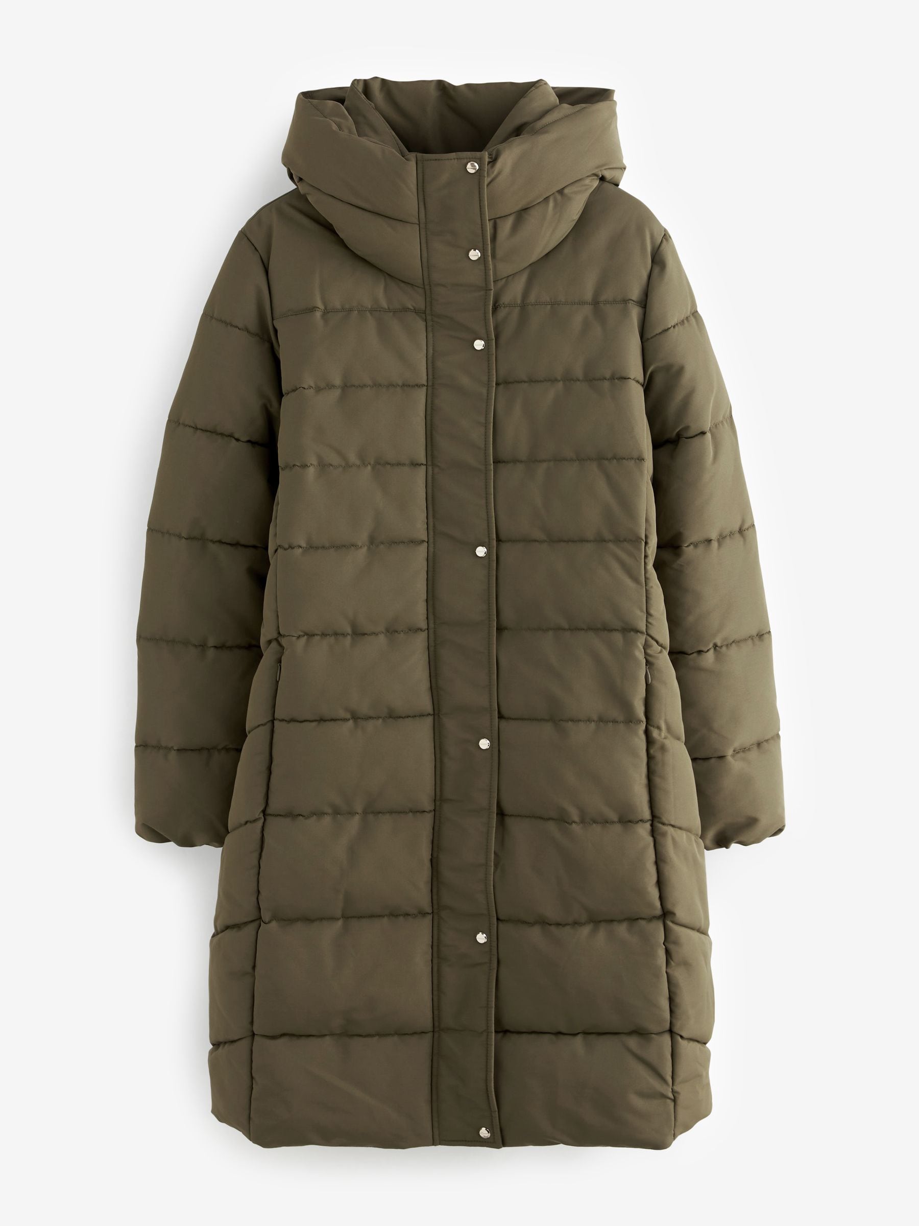 Next green padded coat outlet