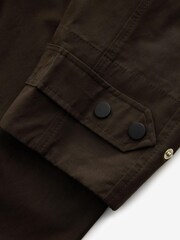 Chocolate Brown Long Waxed Effect Jacket - Image 2 of 4