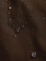 Chocolate Brown Long Waxed Effect Jacket - Image 4 of 4