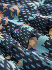 Marineblau/blau - Midikleid aus Chiffon - Bild 6 von 6