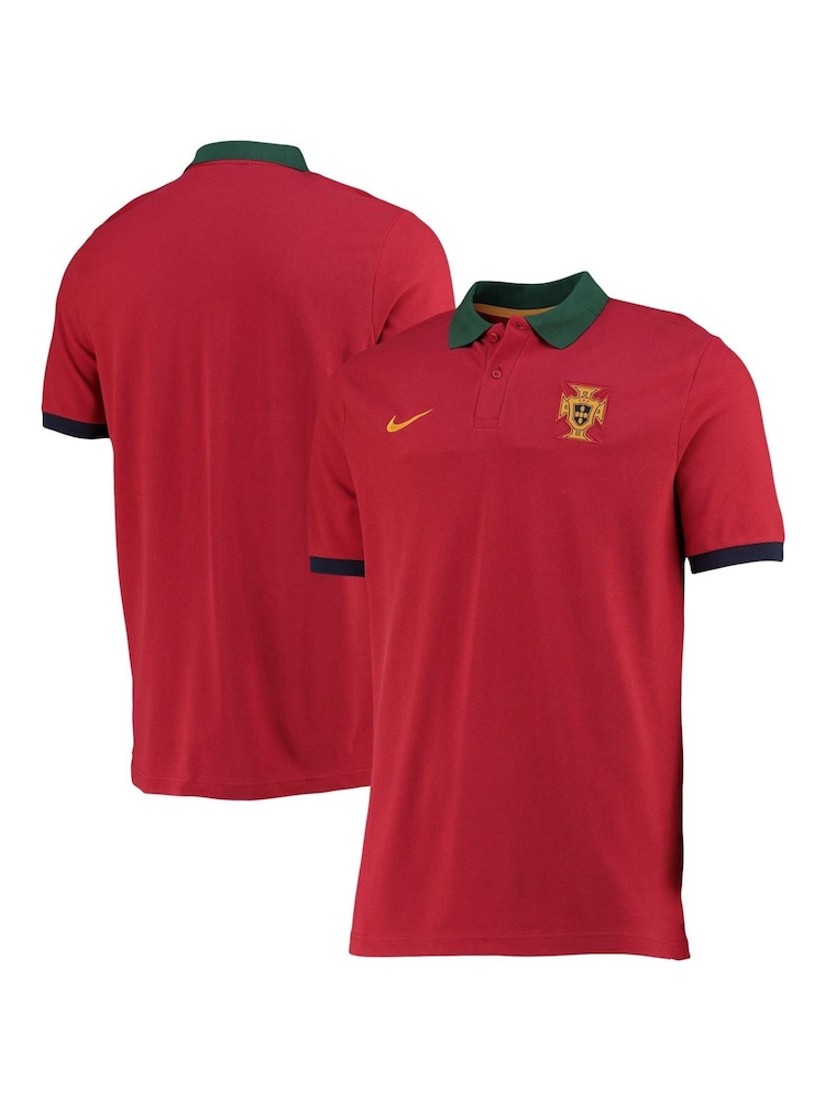 Nike Red Portugal Pique Polo Shirt - Image 1 of 3