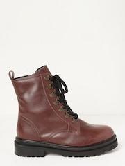 FatFace Red Aureilia Ankle Hiker Boots - Image 1 of 4