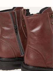 FatFace Red Aureilia Ankle Hiker Boots - Image 4 of 4