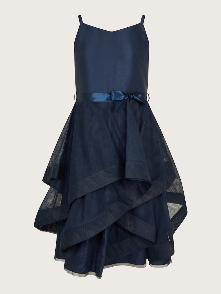 Monsoon Blue Sienna Ruffle Prom Dress - Image 1 of 3