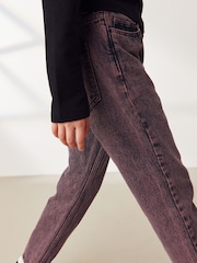 Pink Overdye Cotton Mom Jeans With Elasticated Waist (3-16yrs) - Image 4 of 6