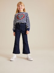 Denim-Tintenblau​​​​​​​ - Ausgestellte Jeans (3-16 J.) - Bild 2 von 6