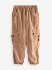 Rust Brown Jersey Lined Parachute Cargo Trousers (3-16yrs) - Image 5 of 7