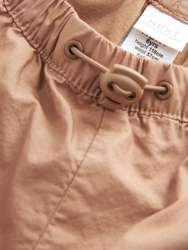 Rust Brown Jersey Lined Parachute Cargo Trousers (3-16yrs) - Image 7 of 7