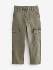 Khaki Green Straight Leg Cargo Trousers (3-16yrs) - Image 11 of 12
