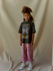 Pink Parachute Cargo Cuffed Trousers (3-16yrs) - Image 1 of 7