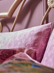 Matthew Williamson Set of 2 Pink Xanadu Cotton Oxford 100% Cotton Pillowcases - Image 3 of 3