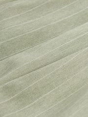 Khaki Green Stripe Smart Utility Cargo Wide Leg Trousers - Image 7 of 7
