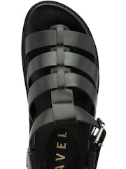 Ravel Black Fisherman Platform Sandals - Image 4 of 4