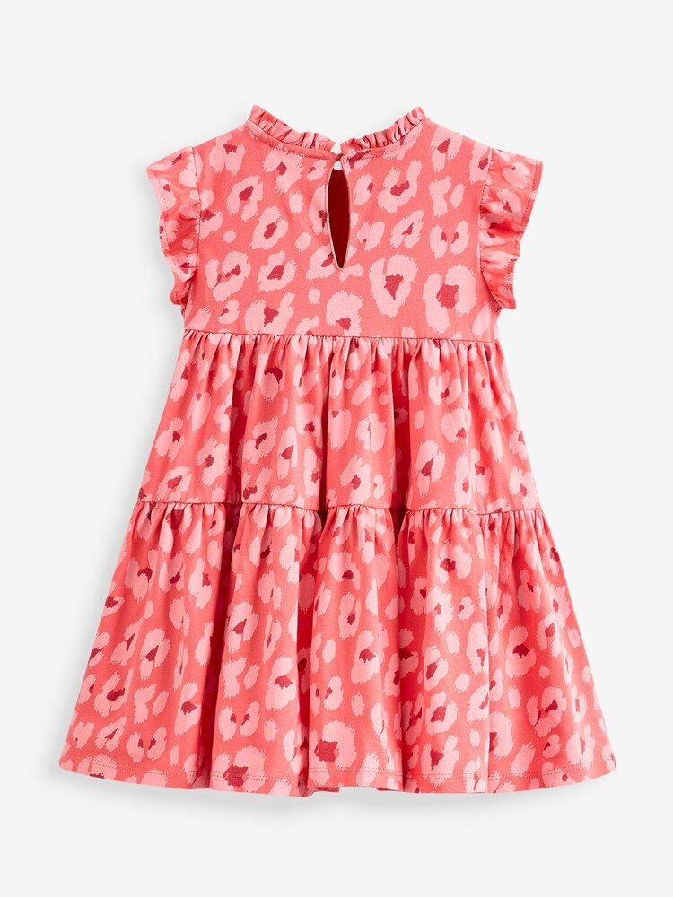 Short Sleeve Tiered Jersey Dress (3mths-7yrs) - Image 2 of 2