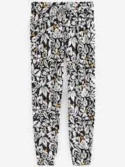 Black and White Floral Jersey Joggers - Image 6 of 7