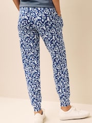 Blue Floral Jersey Joggers - Image 3 of 6