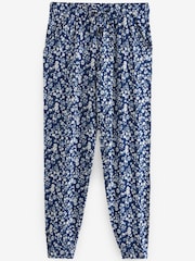 Blue Floral Jersey Joggers - Image 5 of 6