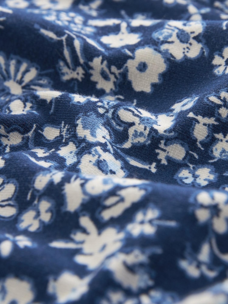 Blue Floral Jersey Joggers - Image 6 of 6