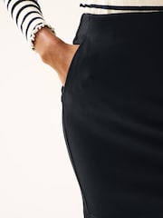 Black Ponte Jersey Mini Skirt - Image 5 of 7
