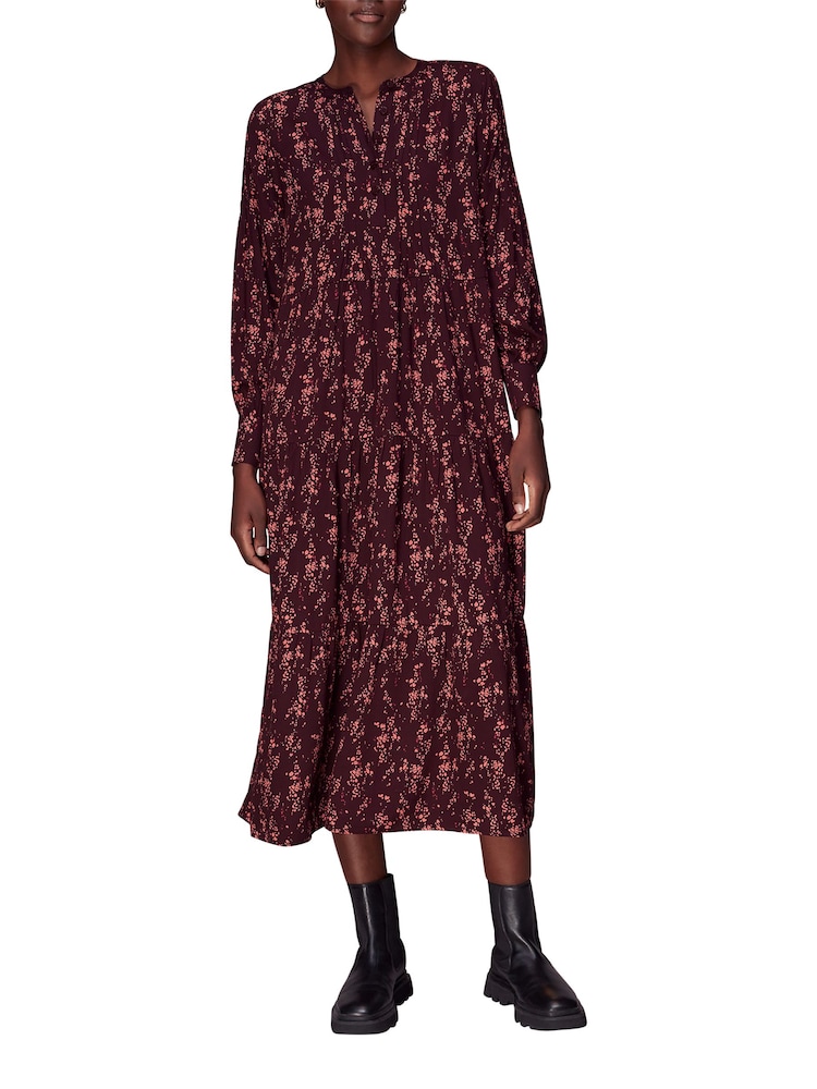 Whistles Pink Wisteria Dot Trapeze Dress - Image 1 of 4