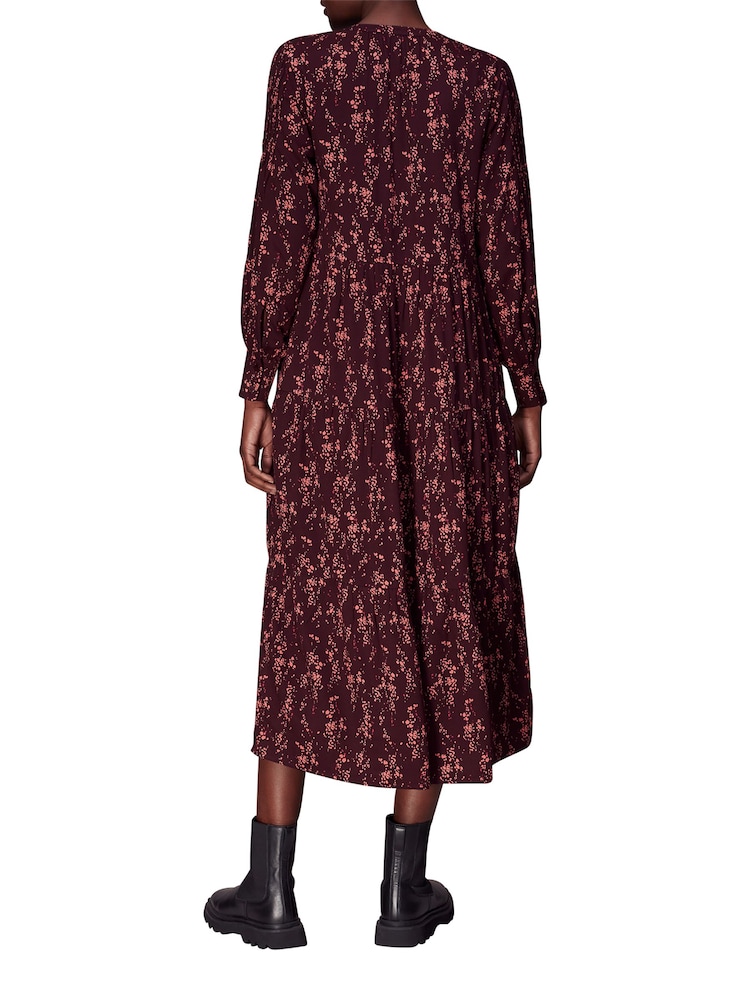 Whistles Pink Wisteria Dot Trapeze Dress - Image 2 of 4