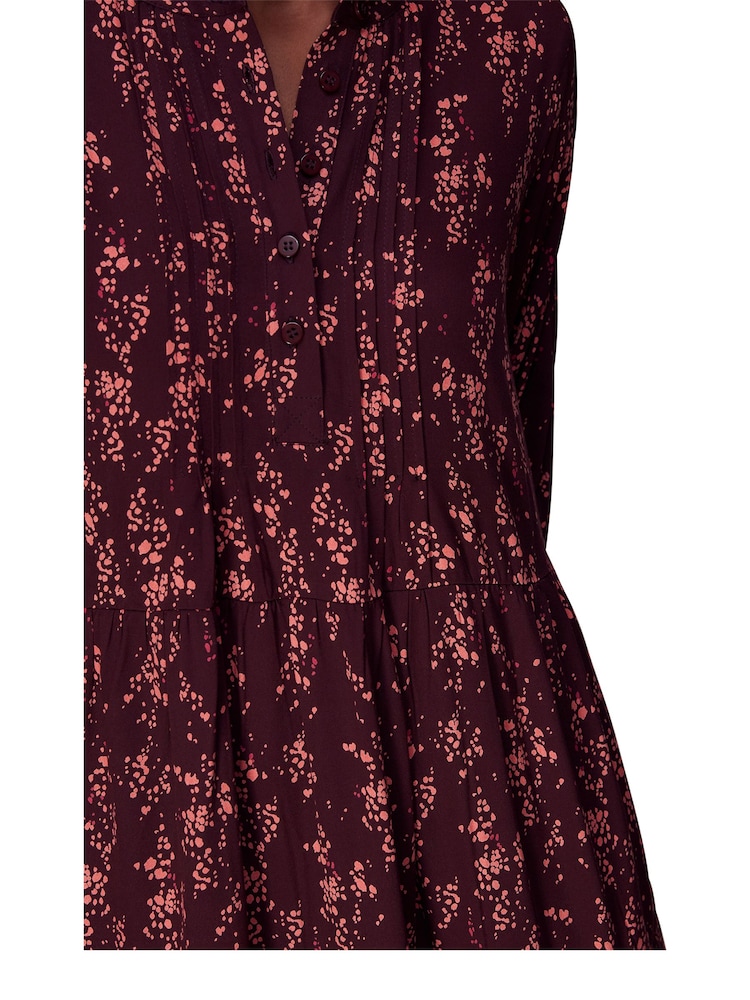 Whistles Pink Wisteria Dot Trapeze Dress - Image 4 of 4