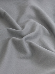 Slate Grey/Navy Long Sleeve Jersey 100% Cotton Pyjamas Set - Image 10 of 10
