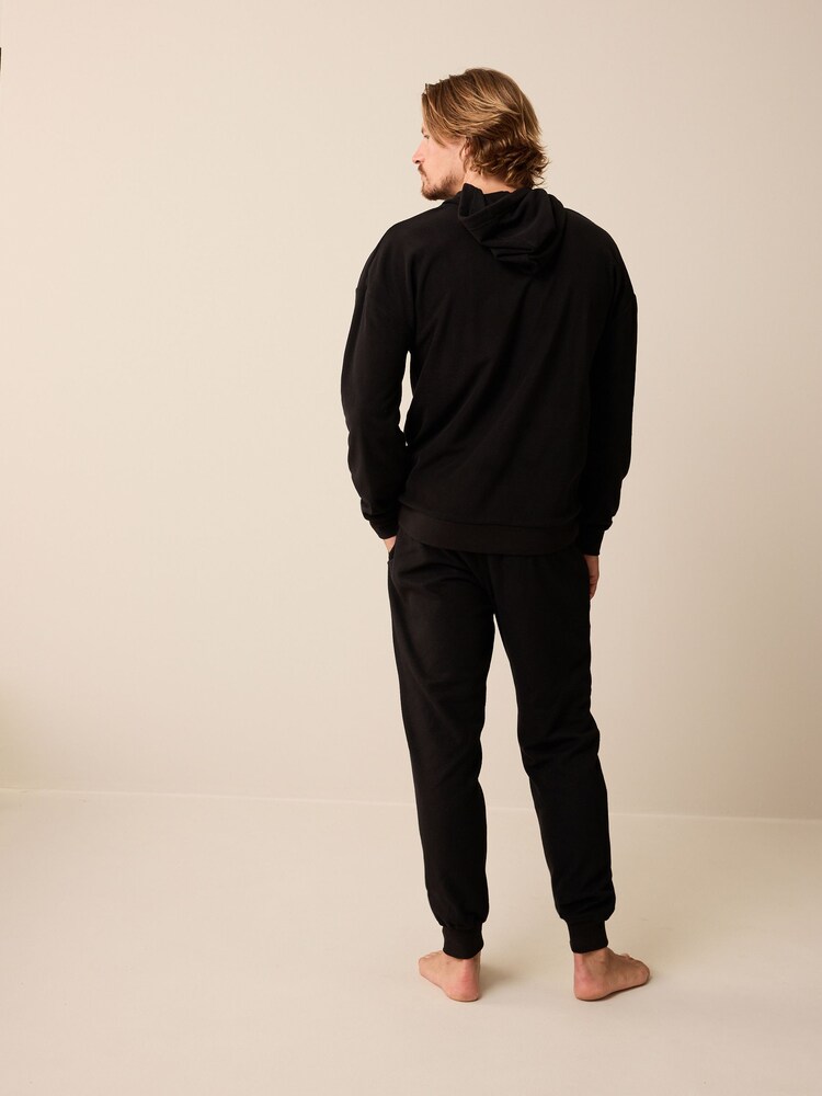 Czarny - Thermal Hooded Pyjama Set - Image 2 of 15