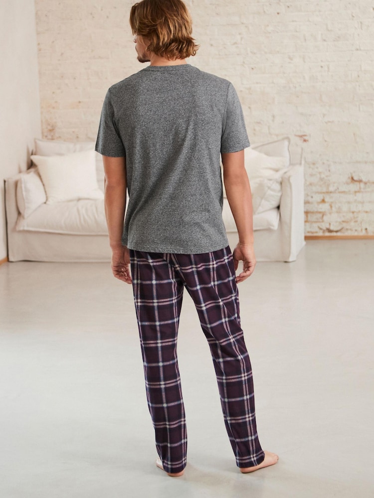 Gris/violet prune - Pyjama confortable Motionflex - Image 3 of 8