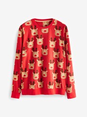 Red Reindeer Matching Family Mens Cosy Pyjamas - Image 7 of 9