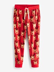 Red Reindeer Matching Family Mens Cosy Pyjamas - Image 8 of 9