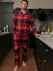 Red Check Matching Family Mens Christmas Pyjamas - Image 1 of 9