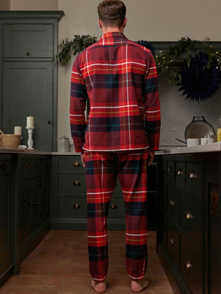 Red Check Matching Family Mens Christmas Pyjamas - Image 3 of 9