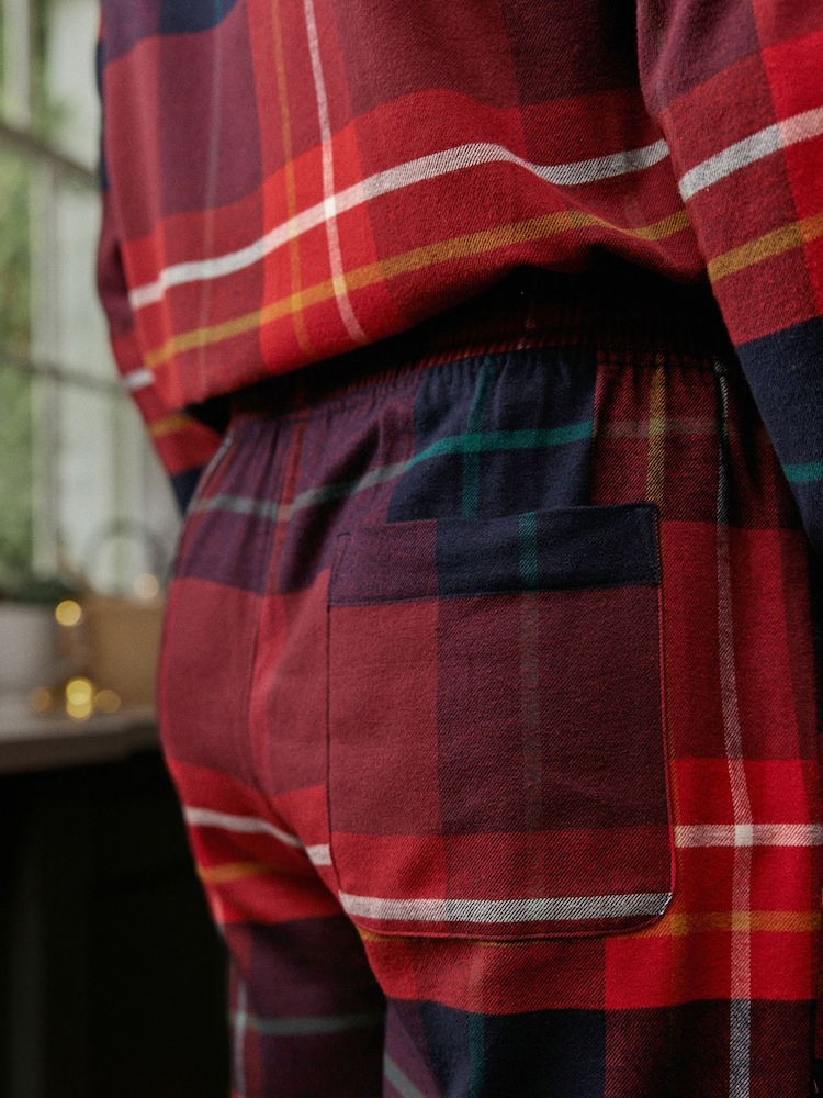 Red Check Matching Family Mens Christmas Pyjamas - Image 5 of 9