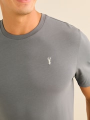 Grey/Navy Jersey Pyjamas Shorts Set - Image 6 of 13