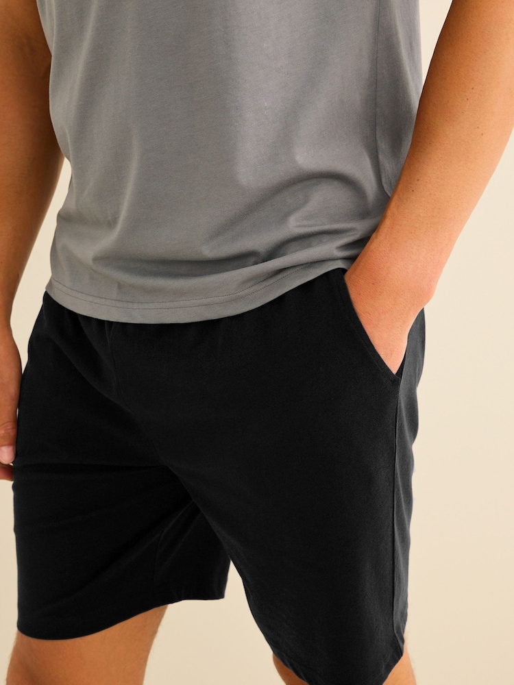 Gris/Marine - Ensemble short de pyjama en jersey - Image 7 of 13