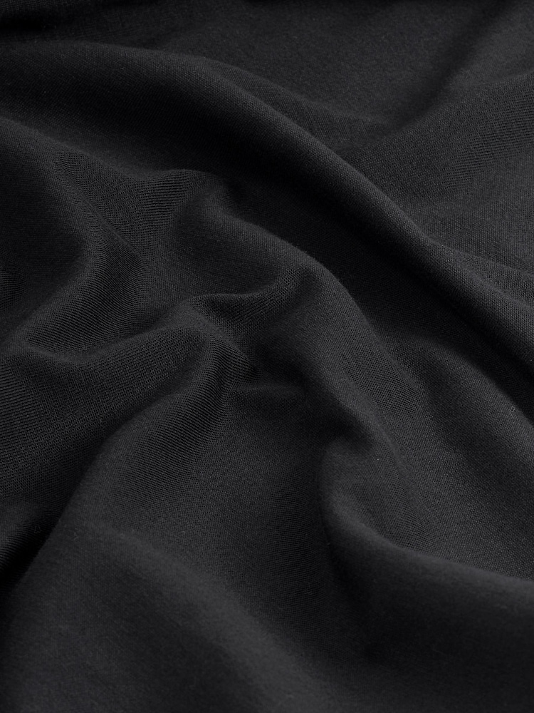 Black/Grey Long Sleeve Jersey 100% Cotton Pyjamas Set - Image 11 of 11