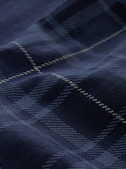 Carreaux bleu marine - Ensemble pyjama à carreaux et manches courtes 100% coton - Image 10 de 10